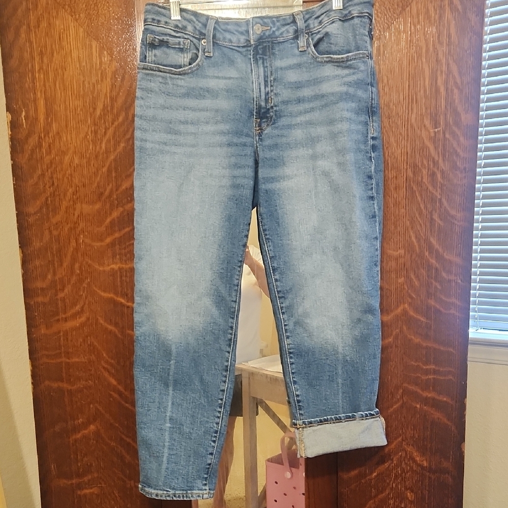 OLD NAVY O.G. MID-WAIST STRAIGHT JEANS 12P